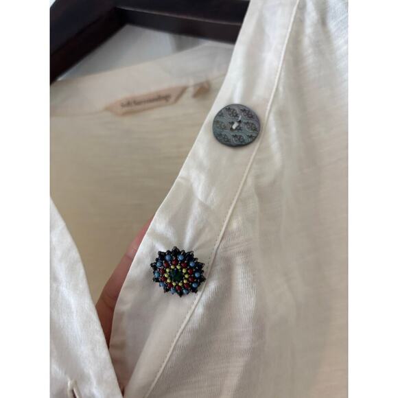 Soft Surroundings Delia Mixed Button Cardigan sz M - Picture 5 of 11